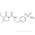 4- [2 - [(3-éthyl-4-méthyl-2-oxo-3-pyrrolin-1-yl) carboxamido] éthyl] benzènesulfonamide CAS 119018-29-0